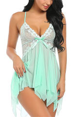 Women Lace Babydoll Lingerie Sexy Mesh Sleepwear PQ-W372
