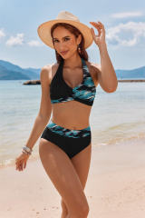 Women Two-Piece Swimsuit, Pastel Rainbow Stripe Bikini PQ250001