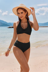 Women Two-Piece Swimsuit, Pastel Rainbow Stripe Bikini PQ250001