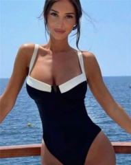 Women's One-Piece Swimsuit, Female High Cut Design Swimwear PQ24001