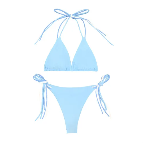 Tie Side String Bikini Set for Womens Two Pieces Swimwear PQ5018