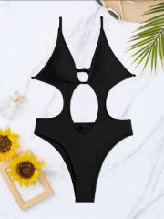 Sexy Cut-Out One Piece Swimsuit For Women, Hollow Beach Wear PQ4008