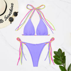 Tie Side String Bikini Set for Womens Two Pieces Swimwear PQ5018