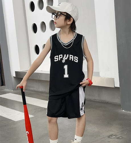 San Antonio Spurs Fan Apparel Victor Wembanyama Kit Basketball Outfit PQSP002