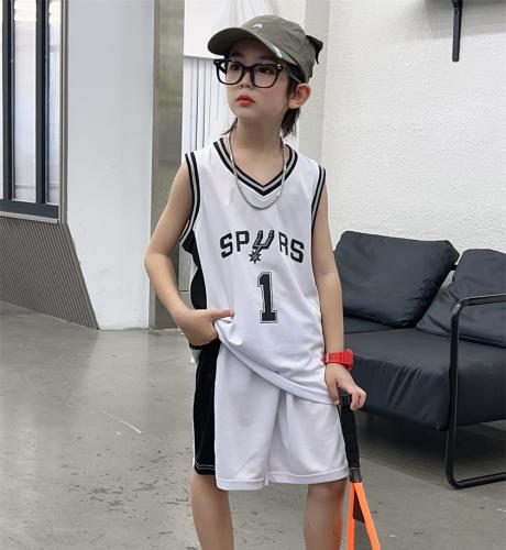 San Antonio Spurs Fan Apparel Victor Wembanyama Kit Basketball Outfit PQSP002