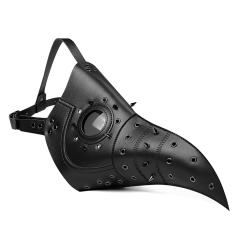 Steam Punk PU Leather Plague Doctor Mask Bird Halloween Cosplay Costume Props PBM010