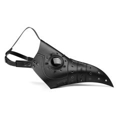 Steam Punk PU Leather Plague Doctor Mask Bird Halloween Cosplay Costume Props PBM010