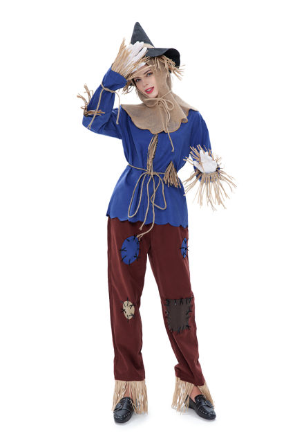Medieval Scarecrow Costume Carnival Fairy Tale Theme Costume