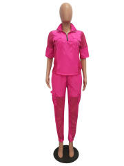 Summer Mesh Fashion Break Clothes Women's Two Piece Pants PQCM572A