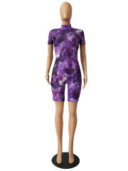 Women Sexy Floral Print Jumpsuit Night Club American Streetwear