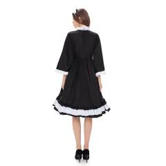 Carnival Japaness Maid Fancy Dress Halloween Outfits Female Nun Cosplay Theme Costume
