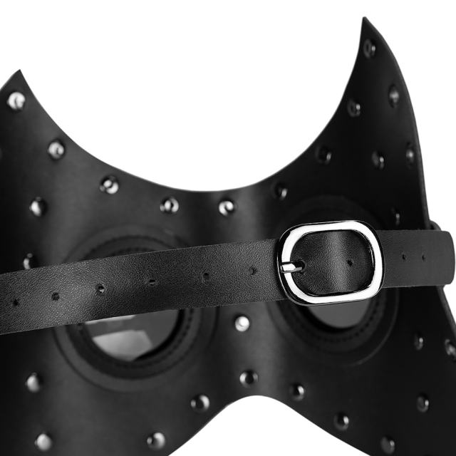 PU Leather Steampunk Mask Mardi Gras Props Halloween Medieval Costume Accessories