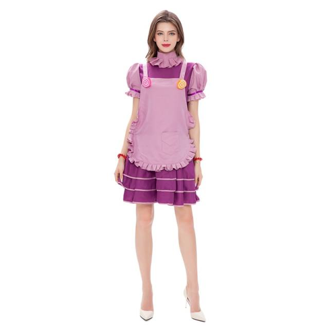 Halloween Candy Maid Fancy Dress Mardi Gras Sexy Elf Outfits