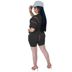 Leisure Tracksuits For Women Fashion Hip Pop Summer Streetwear PQCM765A