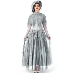 Britain Ghost Bride Costume Gothic Carnival Cosplay Witches Outfits