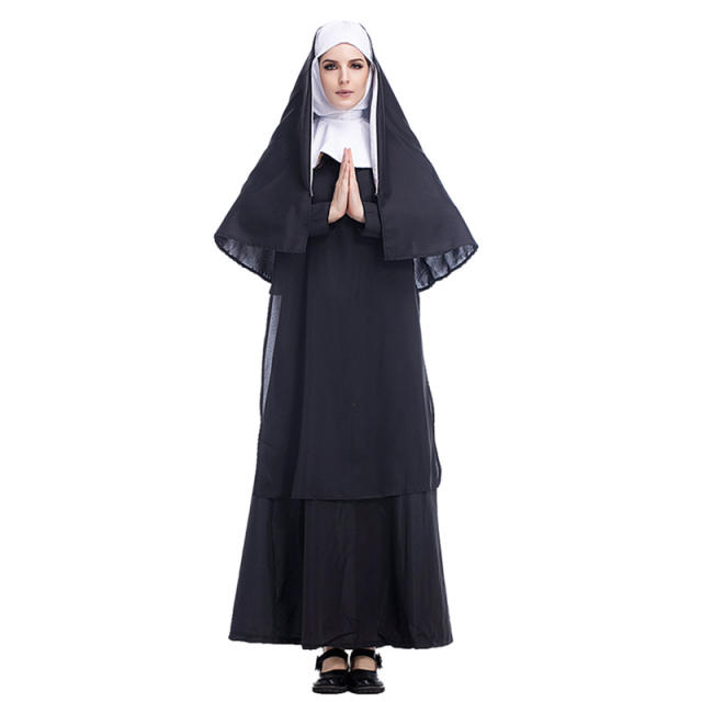 Jesus Christ Virgin Mary Theme Costume Halloween Nun Fancy Dresses