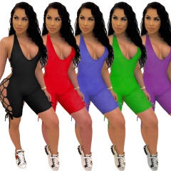 Halter Sexy Sport Bodysuits High Waist Exercise Overalls Pants Active Wear