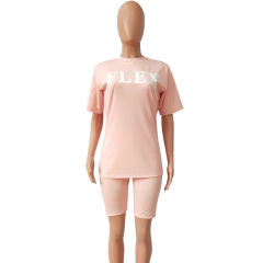 Novelty Women FLEX Tracksuits Letter Print Trendy Clothing Hiphop Streetwear