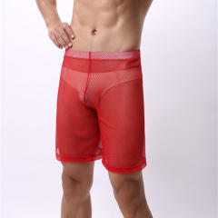 Men Summer Knee Length Pants Performance Fetish Mesh Clothing PQA4-55A
