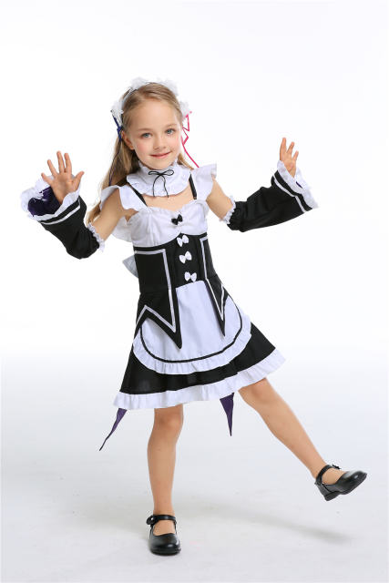 Halloween Costume Child Sexy Japaness Maid Fancy Dresses PQPS2224