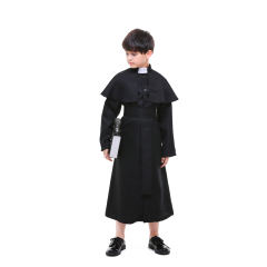 Halloween Choir Theme Costume Child Church Priest Fancy Clothing PQPS89176