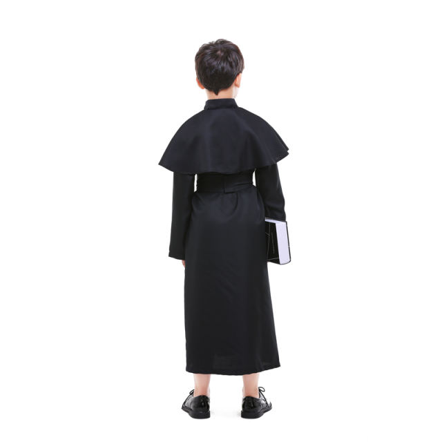 Halloween Choir Theme Costume Child Church Priest Fancy Clothing PQPS89176