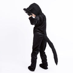 Halloween Black Cat Costume For Boy Animal Uniform PQPS1714