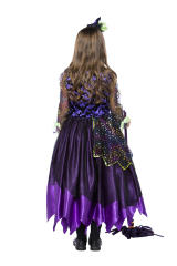 Halloween Witch Costume for Girl Carnival Cosplay Fancy Dress PQPS8533
