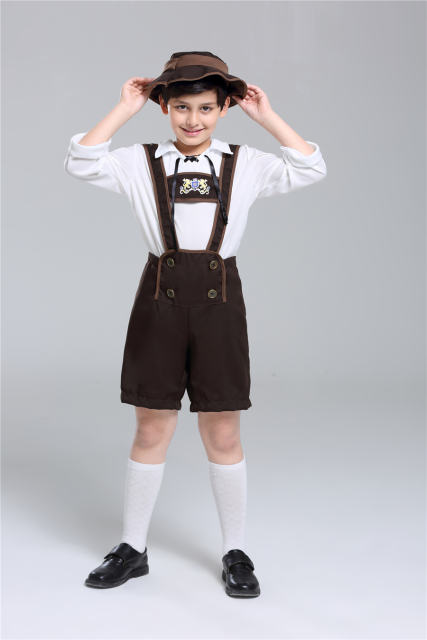 Children Hansel Shirts Teenage Oktoberfest Costume PQPS041