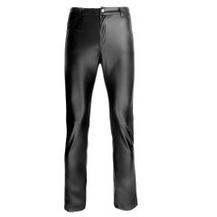Men's Sexy Faux Leather Pants Stage Performance Skinny Clothing PQX6000