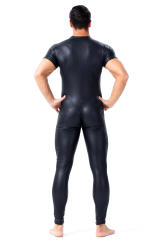 Men PVC Jumpsuit AV Cosplay Clothing Plus Size Clubwear PQX6001