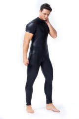 Men PVC Jumpsuit AV Cosplay Clothing Plus Size Clubwear PQX6001