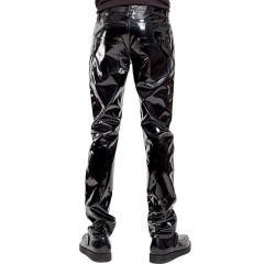 Wet Look Patent Leather Men's PU Trousers PQXX6005