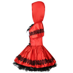 Little Red Riding Hood Fancy Dress Winter Fairy Tale Cosplay Costume PQMR248