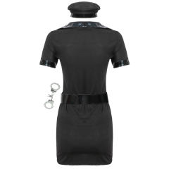Halloween Police Costume Carnival Fancy Dress for Women PQMR059