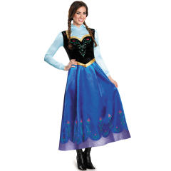 Anna Princess Fancy Dresses Girl Carnival Cosplay Blue Dress PQMR1732