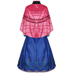 Anna Princess Fancy Dresses Girl Carnival Cosplay Blue Dress PQMR1732