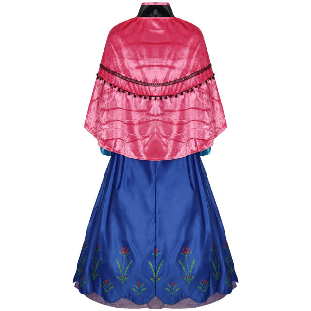 Anna Princess Fancy Dresses Girl Carnival Cosplay Blue Dress PQMR1732