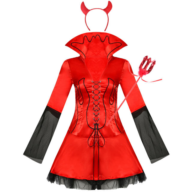 Red Devil Devilish Delight Costume For Women PQMR4002