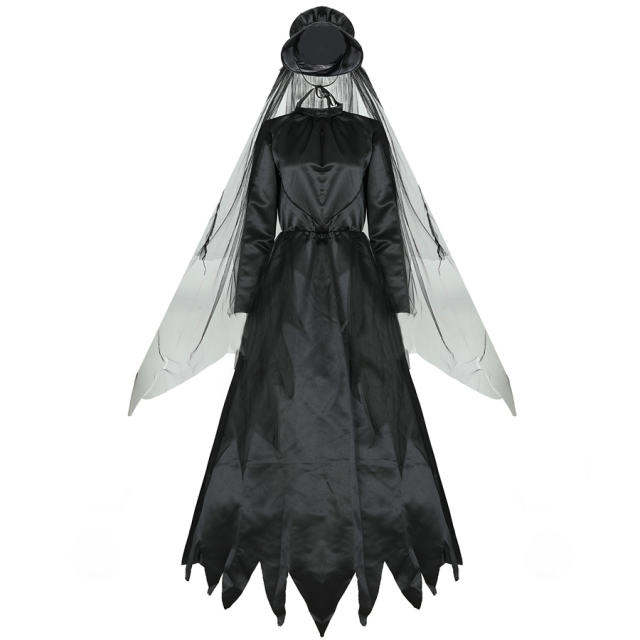 Halloween Vampire Costumes Corpse Bride Fancy Dress PQMR19032