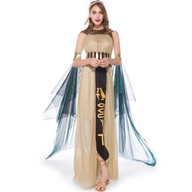 Elegent Carnival Cleopatra Costume For Women Egypt Queen Uniform PQMR19026