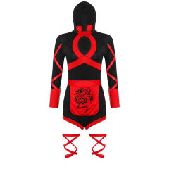 Japaness Anime Ninja Costume Women Cartoon Movie Cosplay Bodysuit PQMR89170