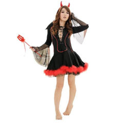 Red Devil Devilish Delight Costume For Women PQMR4002