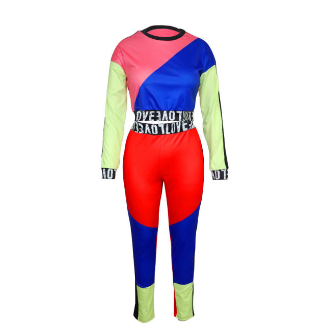 Long Sleeve Sport Trendy Clothing Crew Neck Autumn Short Tops PQQM3664