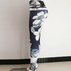 Floral Color Yoga Leggings Sexy Lift Butts Fitness Pants PQHY437