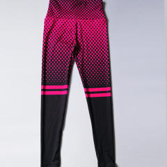 Women Yoga Outfits High Waist Activewear Stripe Exercise Capris PQHY476C