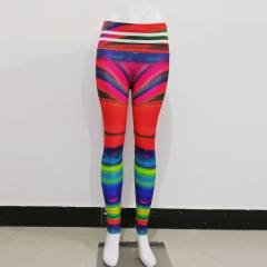 Sunset Glow Yoga Pants Women Exercise Capris  Female Yoga Outfits PQHY1275