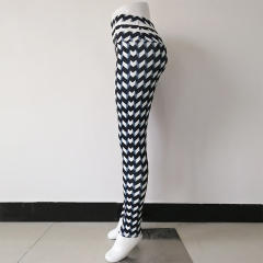 Stereoscopic Print Leggings Ourdoor High Waist Athletic Wear PQHY491