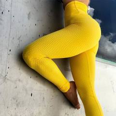 High Waist Beehive Exercise Pants Bubble Butts Fitness Wear PQHY1606C