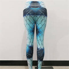 Moon Print Exercise Wear Activewear Sport Leggings PQHY207B